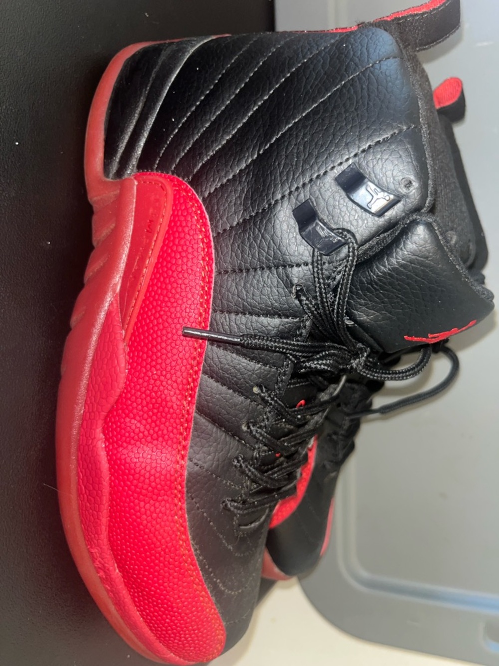 Black and Red Jordan 12